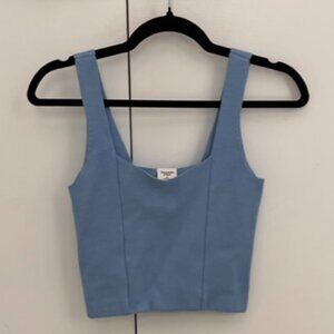 Abercrombie & Fitch Blue Knit Tank Top